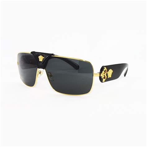 gold mens gold versace glasses|men's versace sunglasses with gold.